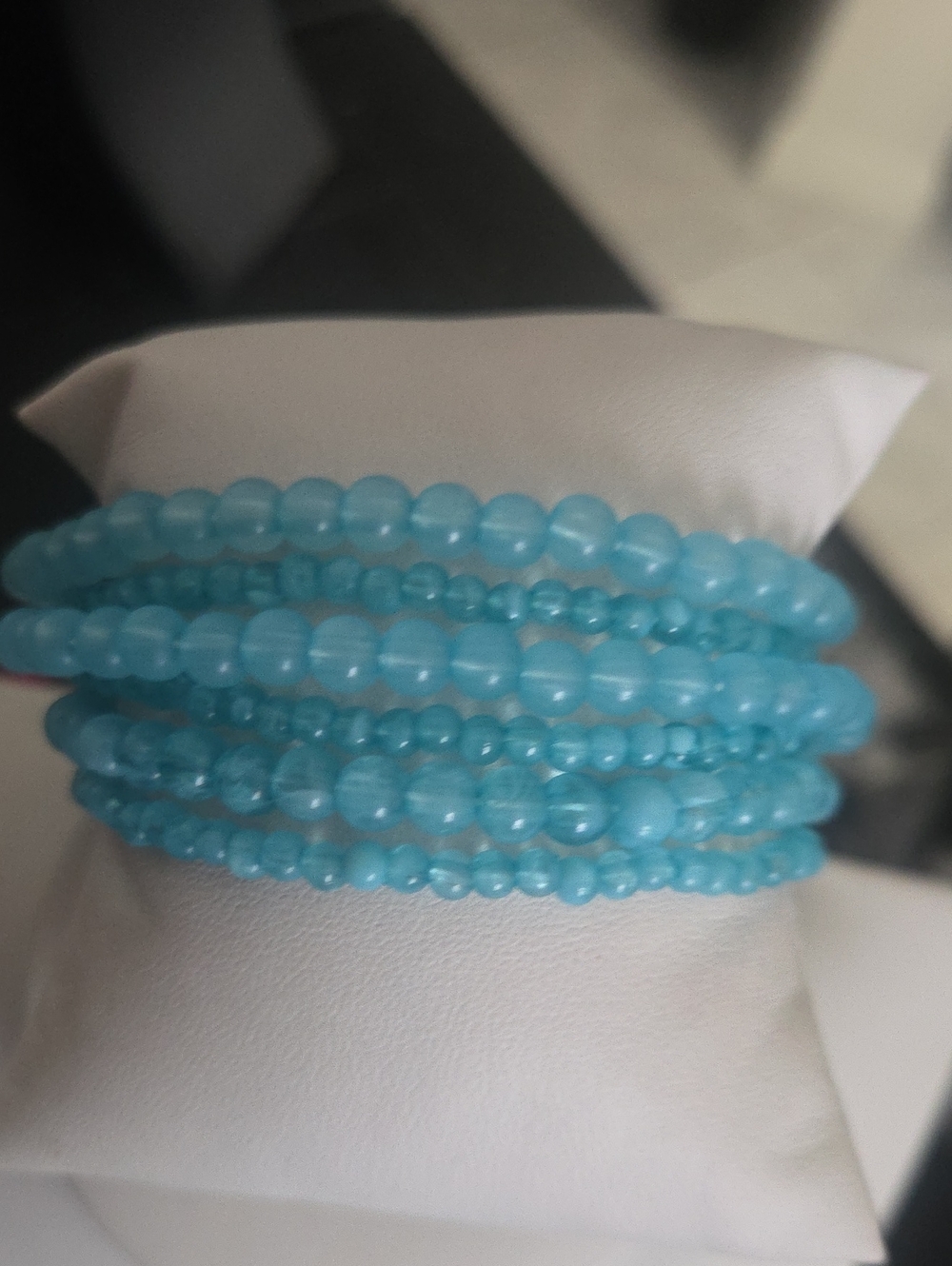 Paparazzi Glassy Blue Layered Bracelet NWT